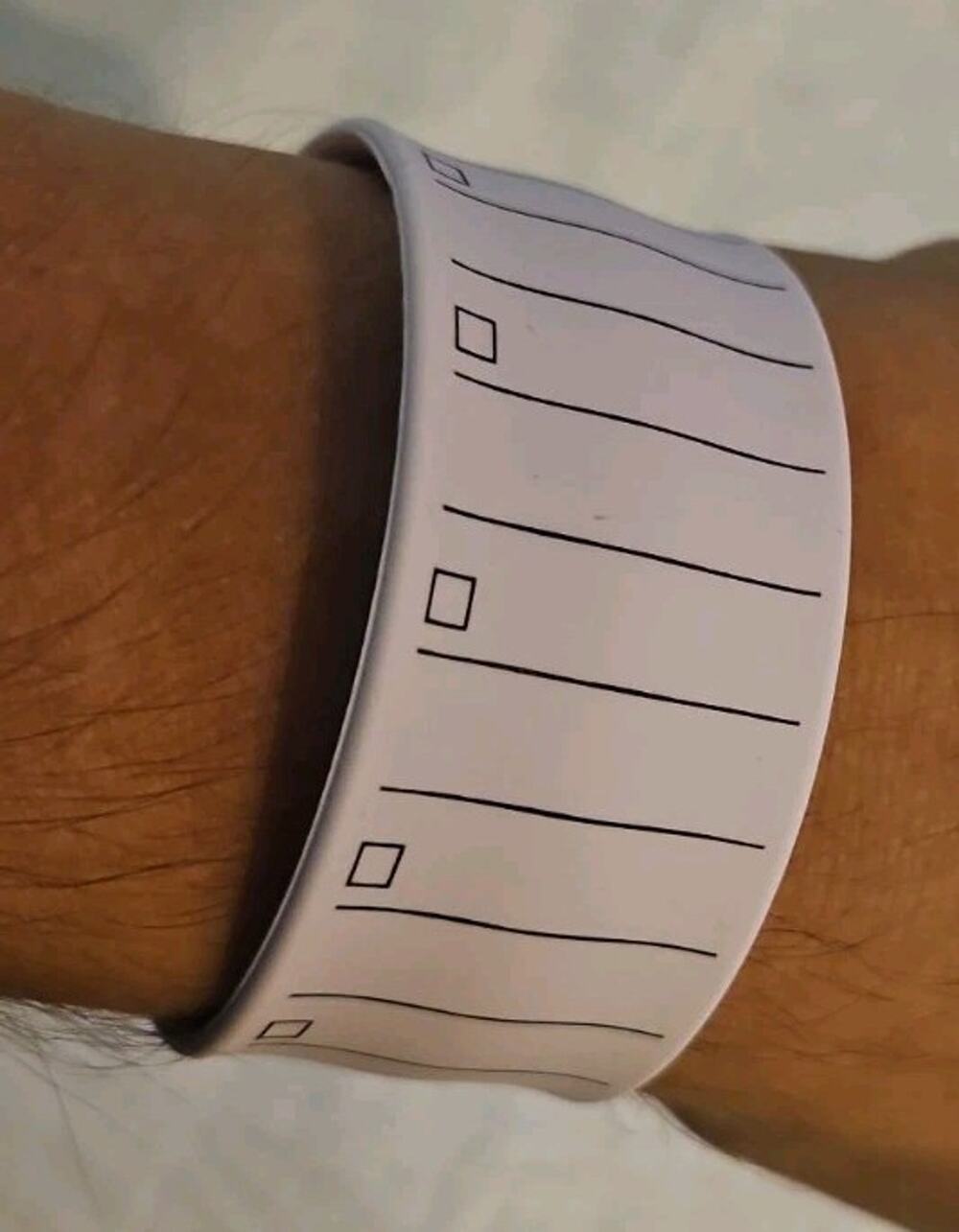 Slap Band Slap Bracelet 8"Ruler and To Do List